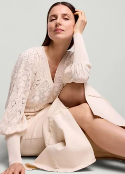 Summum Woman Ajour Gebreid Truitje|Vrouwen Tops & T-Shirts