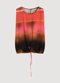 Summum Woman Bedrukte Mouwloze Top|Vrouwen Tops & T-Shirts