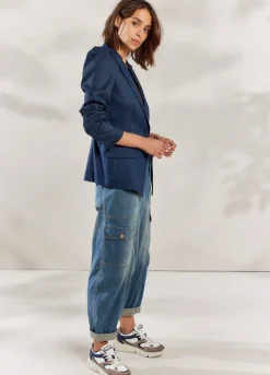 Summum Woman Blazer Met Gepofte Mouw|Vrouwen Blazers & Jasjes