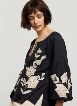 Summum Woman Blouse In Linnenmix|Vrouwen Blouses