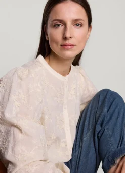 Summum Woman Blouse Met Bloemen|Vrouwen Blouses