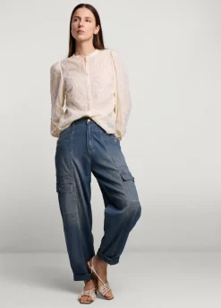 Summum Woman Blouse Met Bloemen|Vrouwen Blouses