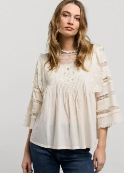 Summum Woman Blouse Met Kant|Vrouwen Blouses
