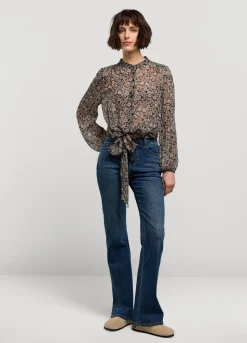 Summum Woman Blouse Met Tailleband|Vrouwen Tops & T-Shirts