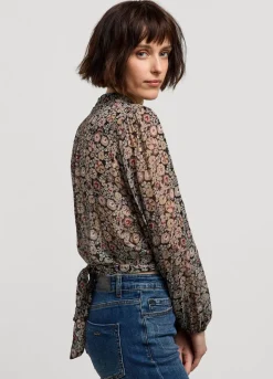 Summum Woman Blouse Met Tailleband|Vrouwen Tops & T-Shirts