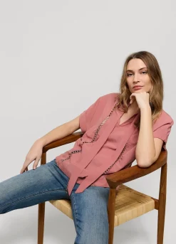 Summum Woman Bow Tie Top|Vrouwen Tops & T-Shirts