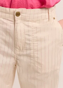 Summum Woman Broek Met Metallic Streep|Vrouwen Broeken & Jumpsuits