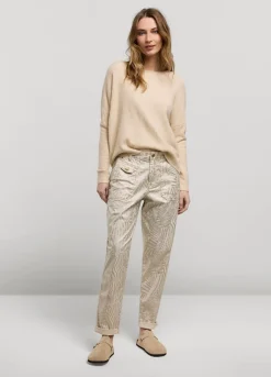Summum Woman Broek Metallic Print|Vrouwen Broeken & Jumpsuits