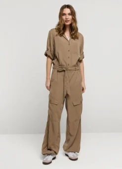 Summum Woman Cargo Jumpsuit|Vrouwen Broeken & Jumpsuits