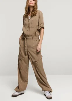 Summum Woman Cargo Jumpsuit|Vrouwen Broeken & Jumpsuits