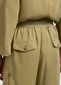 Summum Woman Cargobroek Elastische Taille|Vrouwen Broeken & Jumpsuits