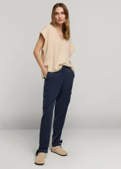 Summum Woman Cargobroek Met Strik|Vrouwen Broeken & Jumpsuits