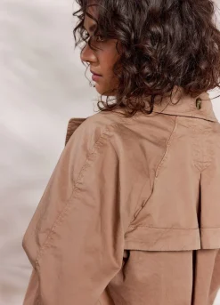 Summum Woman Cropped Trenchcoat|Vrouwen Jassen