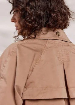 Summum Woman Cropped Trenchcoat|Vrouwen Jassen