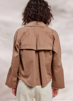 Summum Woman Cropped Trenchcoat|Vrouwen Jassen