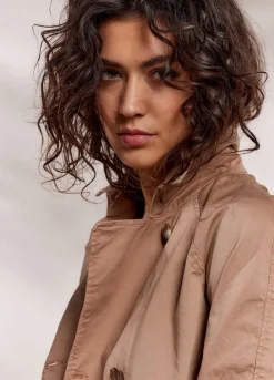 Summum Woman Cropped Trenchcoat|Vrouwen Jassen