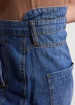 Summum Woman Denim Cargobroek|Vrouwen Jeans