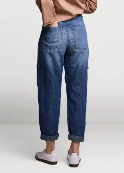 Summum Woman Denim Cargobroek|Vrouwen Jeans