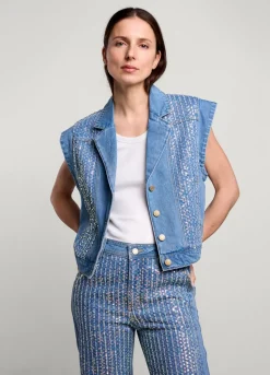 Summum Woman Denim Gilet|Vrouwen Blazers & Jasjes