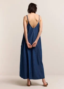 Summum Woman Denim Slipdress|Vrouwen Jurken