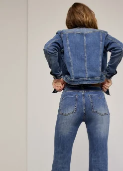 Summum Woman Flared Blue Daze Denim|Vrouwen Broeken & Jumpsuits