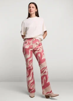 Summum Woman Flared Broek Met Print|Vrouwen Broeken & Jumpsuits