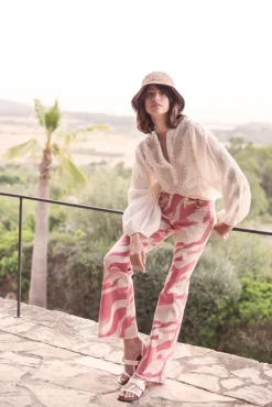 Summum Woman Flared Broek Met Print|Vrouwen Broeken & Jumpsuits