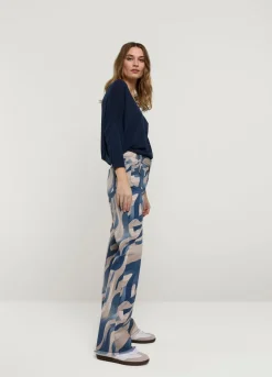 Summum Woman Flared Broek Met Print|Vrouwen Broeken & Jumpsuits