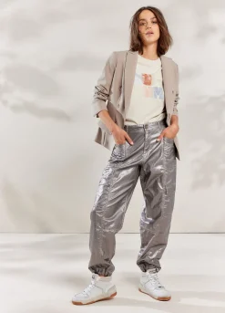 Summum Woman Foil Print Cargo|Vrouwen Broeken & Jumpsuits