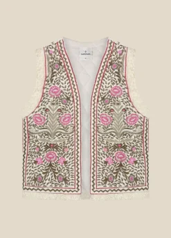 Summum Woman Geborduurd Gilet|Vrouwen Blazers & Jasjes