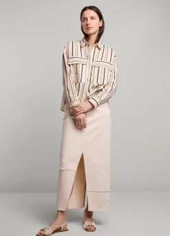 Summum Woman Gestreepte Blouse|Vrouwen Blouses