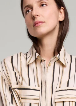 Summum Woman Gestreepte Blouse|Vrouwen Blouses