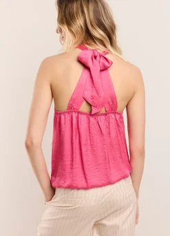 Summum Woman Glanzend Haltersinglet|Vrouwen Tops & T-Shirts