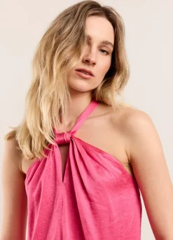 Summum Woman Glanzend Haltersinglet|Vrouwen Tops & T-Shirts