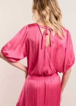 Summum Woman Glanzende Reversibel Top|Vrouwen Tops & T-Shirts