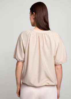 Summum Woman Glimmende Lurex Top|Vrouwen Tops & T-Shirts