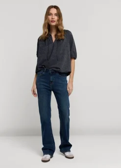 Summum Woman Glimmende Lurex Top|Vrouwen Tops & T-Shirts