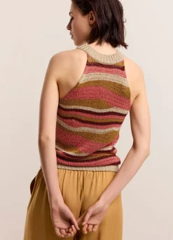 Summum Woman Glinsterende Haltertop|Vrouwen Tops & T-Shirts