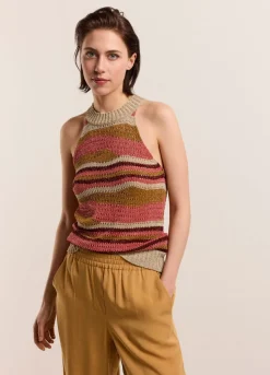 Summum Woman Glinsterende Haltertop|Vrouwen Tops & T-Shirts