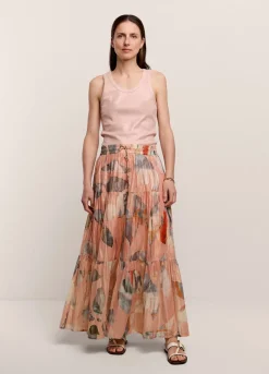 Summum Woman Glinsterende Strokenrok|Vrouwen Rokken