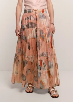 Summum Woman Glinsterende Strokenrok|Vrouwen Rokken