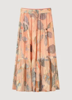 Summum Woman Glinsterende Strokenrok|Vrouwen Rokken