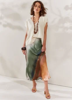 Summum Woman Halflange Rok Faded|Vrouwen Rokken