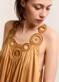 Summum Woman Halterjurk Viscose-Satijn|Vrouwen Jurken