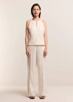 Summum Woman Haltertop Met Blinde Rits|Vrouwen Tops & T-Shirts