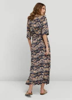 Summum Woman Ikatprint Jurk Met Polokraag|Vrouwen Jurken