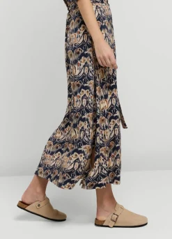 Summum Woman Ikatprint Jurk Met Polokraag|Vrouwen Jurken
