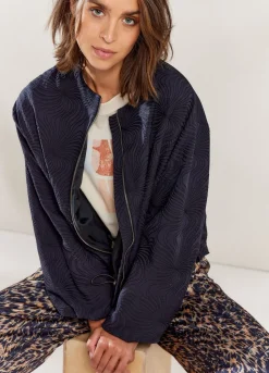 Summum Woman Jacquard Bomberjack|Vrouwen Jassen