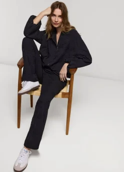 Summum Woman Jacquard Flared Broek|Vrouwen Broeken & Jumpsuits