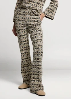 Summum Woman Jacquard Flared Pants|Vrouwen Broeken & Jumpsuits